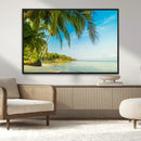 Peaceful Tropical Beach Wall Art Canvas Print – Palm Trees by MyGreatCanvas | Canvas Wall Art Prints | Photo Prints & Wall Decor