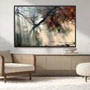 Sunlit Autumn Forest Wall Art Canvas Print – Framed Mist by MyGreatCanvas | Canvas Wall Art Prints | Photo Prints & Wall Decor