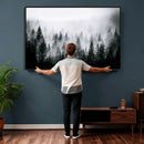 Foggy Forest Wall Art Canvas Print – Mountain Woodland by MyGreatCanvas | Canvas Wall Art Prints | Photo Prints & Wall Decor