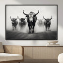 Texas Longhorn Wall Art Canvas Print, Framed Speckled Cow by MyGreatCanvas | Canvas Wall Art Prints | Photo Prints & Wall Decor