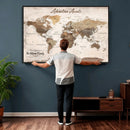 Custom Push Pin World Map Wall Art Canvas Print – by MyGreatCanvas | Canvas Wall Art Prints | Photo Prints & Wall Decor