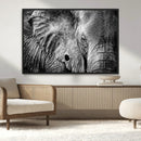 Wild Old Elephant Wall Art Canvas Print