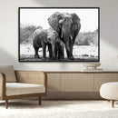 Elephant Family Africa Wall Art Canvas Print by MyGreatCanvas | Canvas Wall Art Prints | Photo Prints & Wall Decor