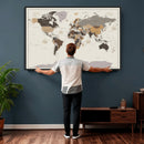 World Map Wall Art Print