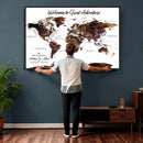 Custom Push Pin World Map Wall Art Canvas Print – by MyGreatCanvas | Canvas Wall Art Prints | Photo Prints & Wall Decor
