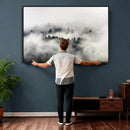 Foggy Forest Wall Art Canvas Print, Misty Pine Tree by MyGreatCanvas | Canvas Wall Art Prints | Photo Prints & Wall Decor