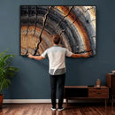 Abstract Tree Ring Wall Art Print – Natural Rustic Wood by MyGreatCanvas | Canvas Wall Art Prints | Photo Prints & Wall Decor
