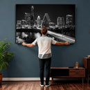 Austin Skyline Wall Art Canvas Print, Austin Downtown Night by MyGreatCanvas | Canvas Wall Art Prints | Photo Prints & Wall Decor