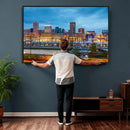 Baltimore Skyline Wall Art Canvas Print, Baltimore Downtown by MyGreatCanvas | Canvas Wall Art Prints | Photo Prints & Wall Decor