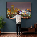 Baltimore Skyline Wall Art Canvas Print, Baltimore Downtown by MyGreatCanvas | Canvas Wall Art Prints | Photo Prints & Wall Decor