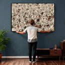 Abstract Longhorn Wall Art Canvas Print - Farm Animal by MyGreatCanvas | Canvas Wall Art Prints | Photo Prints & Wall Decor