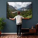Yosemite Valley Wall Art Canvas Print – Misty Mountain by MyGreatCanvas | Canvas Wall Art Prints | Photo Prints & Wall Decor