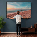 Pastel Beach Wall Art Canvas Print – Soft Coastal by MyGreatCanvas | Canvas Wall Art Prints | Photo Prints & Wall Decor