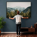 Mountain Forest Wall Art Canvas Print, Alpine Landscape by MyGreatCanvas | Canvas Wall Art Prints | Photo Prints & Wall Decor