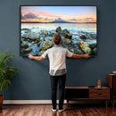 Mayon Volcano Seascape Wall Art Canvas Print, Tropical Ocean by MyGreatCanvas | Canvas Wall Art Prints | Photo Prints & Wall Decor