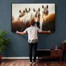Wild Horse Herd Wall Art Canvas Print, Natural Horse by MyGreatCanvas | Canvas Wall Art Prints | Photo Prints & Wall Decor