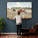 Texas Longhorn Cattle Wall Art Canvas Print, Rustic Ranch by MyGreatCanvas | Canvas Wall Art Prints | Photo Prints & Wall Decor