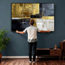 Gold Navy Abstract Wall Art Canvas Print, Modern Luxury by MyGreatCanvas | Canvas Wall Art Prints | Photo Prints & Wall Decor