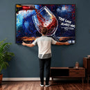 Red Wine Splash Abstract Wall Art Canvas Print, Modern Wine by MyGreatCanvas | Canvas Wall Art Prints | Photo Prints & Wall Decor
