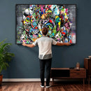Abstract Graffiti Collage Street Art Wall Art Canvas Print by MyGreatCanvas | Canvas Wall Art Prints | Photo Prints & Wall Decor