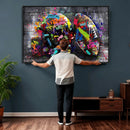 Graffiti American Football Helmet Street Art Wall Art Canvas by MyGreatCanvas | Canvas Wall Art Prints | Photo Prints & Wall Decor