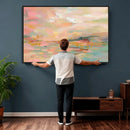 Abstract Pastel Landscape Wall Art Canvas Print – Soft Pink by MyGreatCanvas | Canvas Wall Art Prints | Photo Prints & Wall Decor