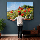 Wildflower Meadow Wall Art Canvas Print – Colorful Poppy and by MyGreatCanvas | Canvas Wall Art Prints | Photo Prints & Wall Decor