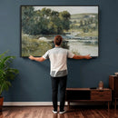 Edward Mitchell Bannister Streamside Wall Art Canvas Print by MyGreatCanvas | Canvas Wall Art Prints | Photo Prints & Wall Decor