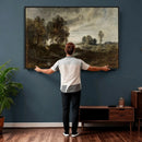 Adolf Dressler Landscape of the Oder River Wall Art Canvas by MyGreatCanvas | Canvas Wall Art Prints | Photo Prints & Wall Decor