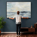 Abstract Coastal Landscape Wall Art Canvas Print – Soft Blue by MyGreatCanvas | Canvas Wall Art Prints | Photo Prints & Wall Decor
