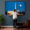 Washington DC Skyline Wall Art Canvas Print – Lincoln by MyGreatCanvas | Canvas Wall Art Prints | Photo Prints & Wall Decor