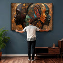 Abstract Afro American Women Wall Art Canvas Print by MyGreatCanvas | Canvas Wall Art Prints | Photo Prints & Wall Decor