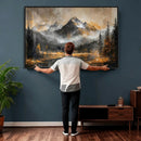 Mountain Lake Canvas Wall Art — Rustic Forest Landscape by MyGreatCanvas | Canvas Wall Art Prints | Photo Prints & Wall Decor
