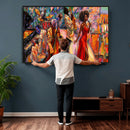 African American Jazz Singer Canvas Art — Red Dress Black by MyGreatCanvas | Canvas Wall Art Prints | Photo Prints & Wall Decor