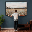 Neutral Wildflower Field Canvas Wall Art — Beige Earth Tone by MyGreatCanvas | Canvas Wall Art Prints | Photo Prints & Wall Decor