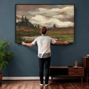Gustav Macoun Heathland Canvas Print, Czech Landscape Oil by MyGreatCanvas | Canvas Wall Art Prints | Photo Prints & Wall Decor