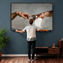 Funny Bathroom Wall Art Canvas, Creation of Toilet Paper by MyGreatCanvas | Canvas Wall Art Prints | Photo Prints & Wall Decor