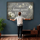 Home Sweet Home Wall Art Canvas Print, Floral Farmhouse by MyGreatCanvas | Canvas Wall Art Prints | Photo Prints & Wall Decor