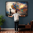 Banksy Girl Wall Art Canvas Print for Living Room Decor by MyGreatCanvas | Canvas Wall Art Prints | Photo Prints & Wall Decor