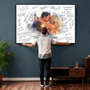 Wedding Guest Book Alternative Wall Art Canvas Print, Personalized Wedding Signature Poster, Custom Couple Photo Guestbook Canvas, Bridal Shower Reception Decor by MyGreatCanvas | Canvas Wall Art Prints | Photo Prints & Wall Decor