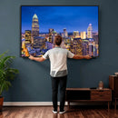 Charlotte Skyline Canvas Wall Art Print – North Carolina Cityscape Photography Print by MyGreatCanvas | Canvas Wall Art Prints | Photo Prints & Wall Decor