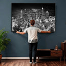 Charlotte Skyline Canvas Wall Art Print – North Carolina Cityscape Photography Print by MyGreatCanvas | Canvas Wall Art Prints | Photo Prints & Wall Decor