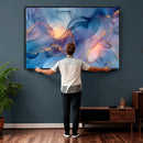 Colorful Abstract Canvas Wall Art Print, Vibrant Popup Color Art Print