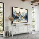 Lake Abstract Mountain Wall Art Canvas Print