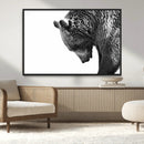 Black and White Grizzly 399 Bear Canvas Print Wall Art | by MyGreatCanvas | Canvas Wall Art Prints | Photo Prints & Wall Decor