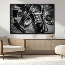 Old Pair of Mens Skates Wall Art Canvas, Men Skates Wall Art by MyGreatCanvas | Canvas Wall Art Prints | Photo Prints & Wall Decor