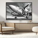 Vintage Airplane on Runway Canvas Print by MyGreatCanvas | Canvas Wall Art Prints | Photo Prints & Wall Decor