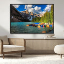 Moraine Lake 3-Panel Wall Art, Majestic Mountain and Lake by MyGreatCanvas | Canvas Wall Art Prints | Photo Prints & Wall Decor