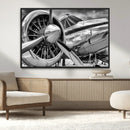 Vintage Antique Airplane Wall Art Canvas Print by MyGreatCanvas | Canvas Wall Art Prints | Photo Prints & Wall Decor