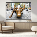 Charging Bull Wall Art Canvas Print